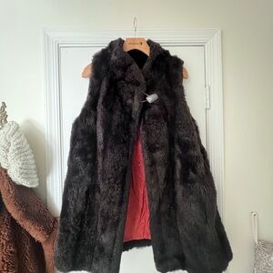 Jordache Brown Faux Fur Vest